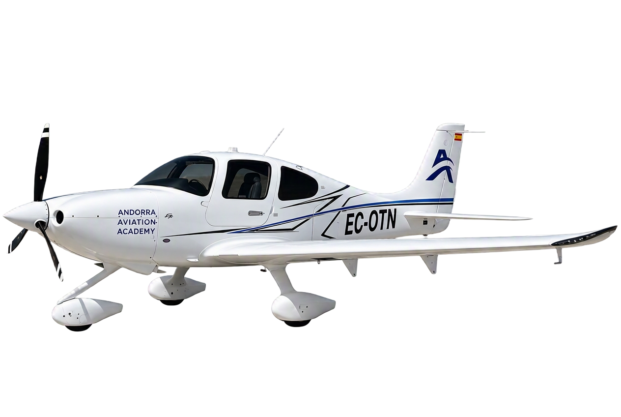 Cirrus SR20 G7+ aircraft available for rental at AndorraFly — Andorra-La Seu d'Urgell airport (LESU)
